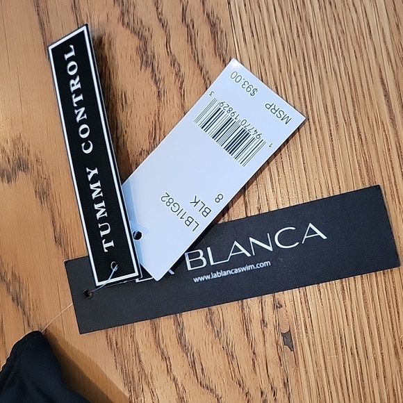 NWT La Blanca One Shoulder Keyhole Tankini Top Size 8 - Picture 4 of 4